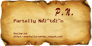 Partelly Nátán névjegykártya